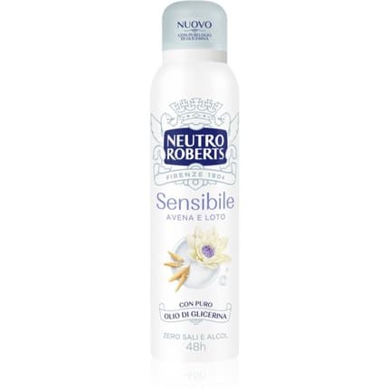 Roberts Deodorant New Sensibile Loto e Avena Déodorant (Déo) Mixte 150ml