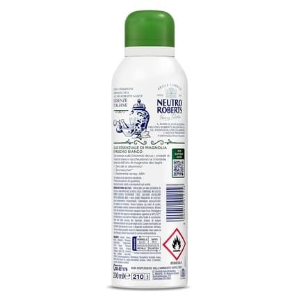 Neutro Roberts Dolomiti Deodorant without Aluminum Salts with Essential Magnolia Oil and White Musk with Pure Glycerin Oil and 48h White Musk Déodorant (Déo) Femme 200ml