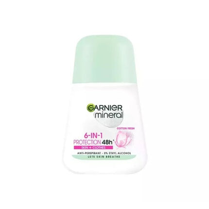 Garnier Mineral 6 in 1 Protection 48H Cotton Fresh Antiperspirant Roll-On 50ml Garnier