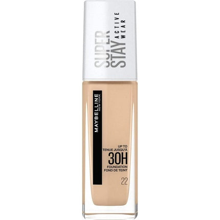 Maybelline New York Superstay Active Wear 30 Hour Long-Lasting Liquid Foundation 30ml Shade 22 Light Bisque