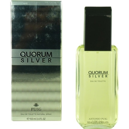 Antonio Puig Quorum Silver Eau De Toilette Spray 100ml