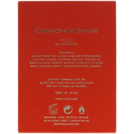 Ormonde Jayne Tolu Eau de Parfum (EDP) Femme 120ml