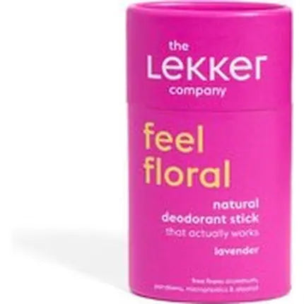 The Lekker Company Deodorant Stick Feel Floral 40 Grams The Lekker Company