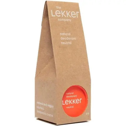 The Lekker Company Vegan Natural Odorless Deodorant Cream 30g The Lekker Company