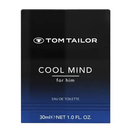 Tom Tailor Cool Mind 30ml Men's Perfume Eau de Toilette with Woody-Amber Notes Vegan Men's Perfume Cardamom, Cinnamon, Patchouli, Vanilla & Sandalwood Light, Cool & Calm Tom Tailor