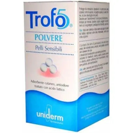 Trofo-5 Absorbent Powder and Odor for Sensitive Skin Uniderm