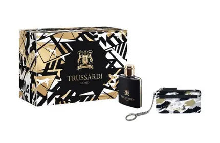 Trussardi Set Uomo Eau De Toilette For Men 50 Ml With Metal Keyring Trussardi