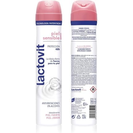 Lactovit Sensitive Deodorant Déodorant (Déo) Mixte 200ml