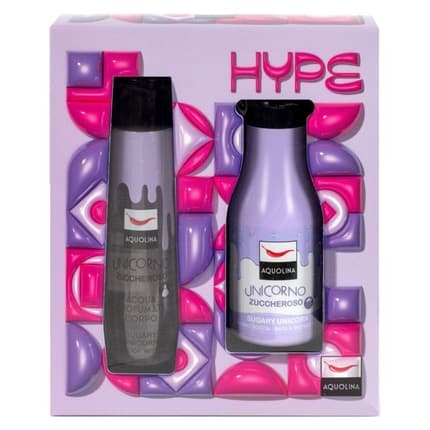 Aquolina 2024 Aquol.Hype Acqua 150 Ml & Bagno 250 Ml - Unicorno Zuccheroso Unisexe