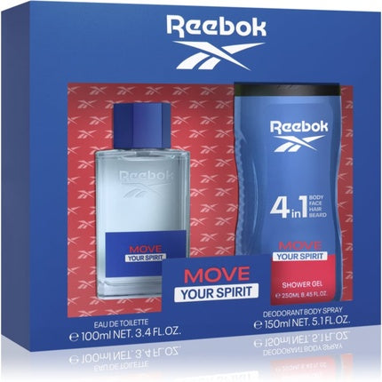 Reebok Move Your Spirit Eau de Toilette 50ml Vapo + Shower Gel 250ml Reebok