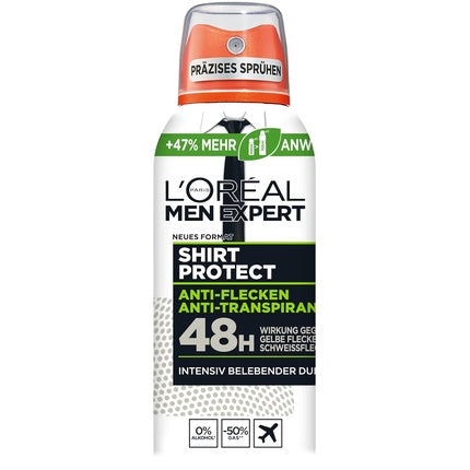 L'Oréal Men Expert Absorbent Deodorant for Men Fresh Deodorant Spray 48 Hours Protection Compressed Shirt Control 100ml L'Oréal