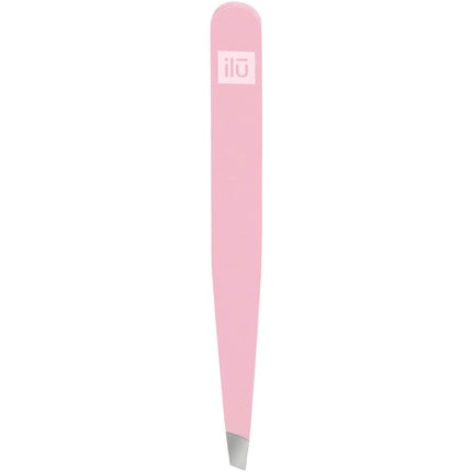 T4B ILU Precision Tip Eyebrow Tweezers for Facial Hair Removal Pink