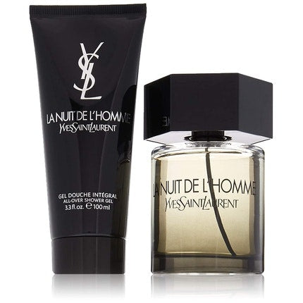 YSL La Nuit L'Homme Set 3.3 Eau de Toilette Spray 3.3 Shower Gel Combo 2 Piece Set Yves Saint Laurent