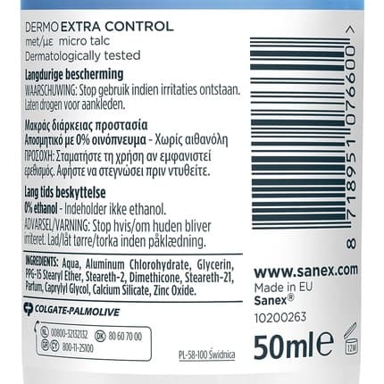 Sanex Dermo Extra-control Deodorant Roll-on Déodorant (Déo) Mixte 50ml