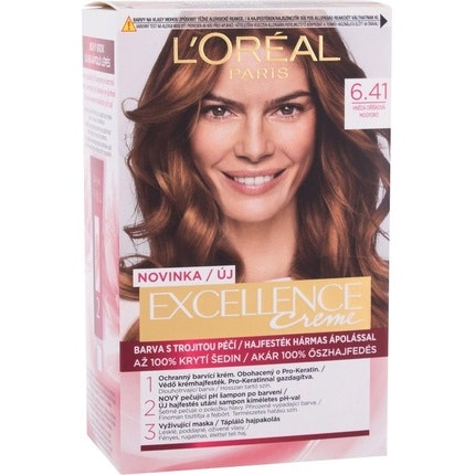 L'Oréal Paris Excellence Creme Triple Protection No.6,41 Natural Hazelnut Brown 48ml L'Oréal Paris