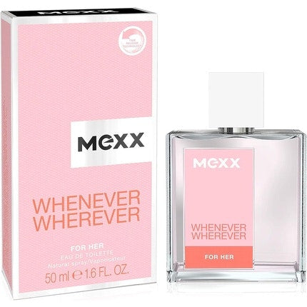 Mexx Whenever Wherever Woman Invigorating Eau De Toilette for Any Occasion for Carefree Elegance 50ml Mexx