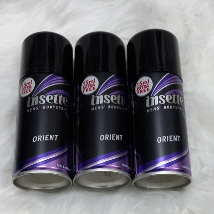 Brand New Insette For Men Bodyspray ORIENT 165ml Insette