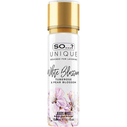So...? Unique Women's White Blossom Body Mist Fragrance Spray 150ml