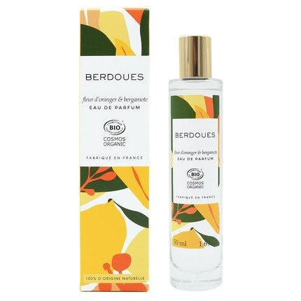 BERDOUES Orange Blossom & Bergamot Organic Eau de Toilette Citrusy Floral Scent 1.7 fl.oz, 1oz équivaut à 30ml. Berdoues