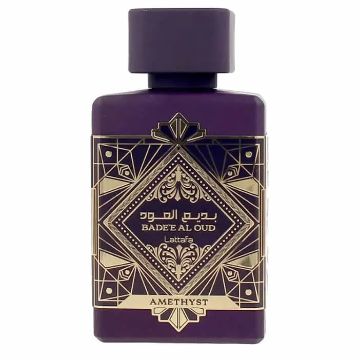 Unisex Bade'e Al Oud Amethyst Eau De Parfum spray 3.38 oz, 1oz équivaut à 30ml Fragrances Lattafa