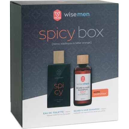 Vita-C Vican Wise Fresh Box Promo With Free Beard Hair Shampoo Eau de Toilette (EDT) Homme 100ml