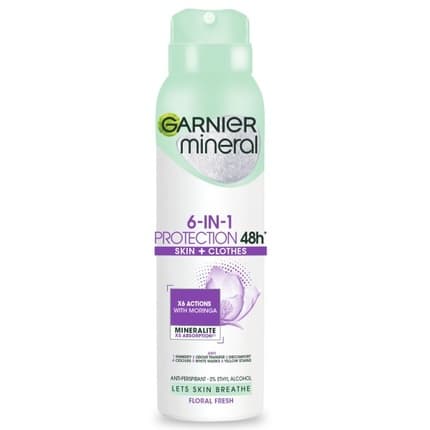 Garnier 6 In 1 Skin And Clothes Protection 48h Deodorant Déodorant (Déo) Femme 150ml