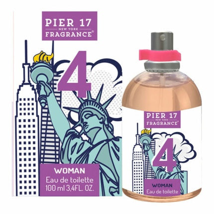 Pier 17 New York Women's Perfume EDT 100ml - Pack of 4 Pier 17