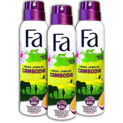 Fa Deospray Fresh Jungles Cambodia Deodorant Deo 150ml FA