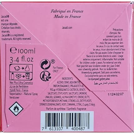 Jacadi Petite Ciliise Eau de Toilette (EDT) Mixte 100ml
