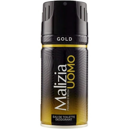 Malizia UOMO Gold Deodorant Spray for Men 150ml Malizia