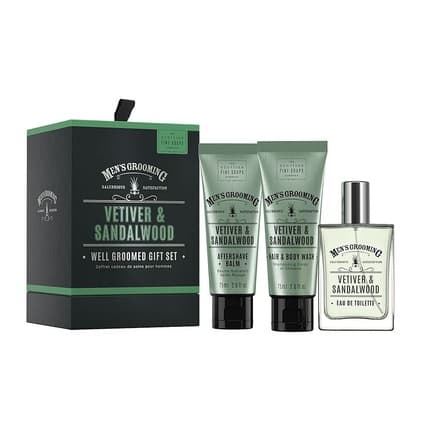 Scottish Fine Soaps Luxury Gift Set with Vetiver - Pack of 4 Coffret (Coffret) Mixte