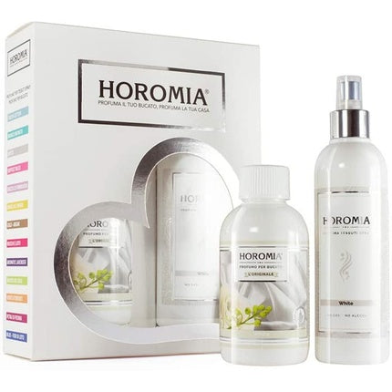 Horomia Horotwins White Perfume Set Bucato and Deotextuti Spray 500ml Horomia