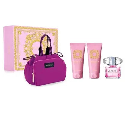 Versace  Bright Crystal Eau de Toilette 4 Piece Femme Coffret Avec Bag Versace