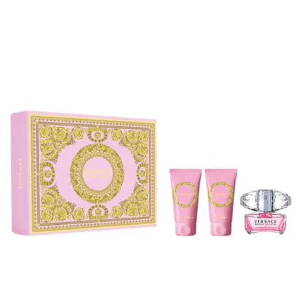 Versace Bright Crystal Eau de Toilette Women's Gift Set Spray 50ml with Body L Versace