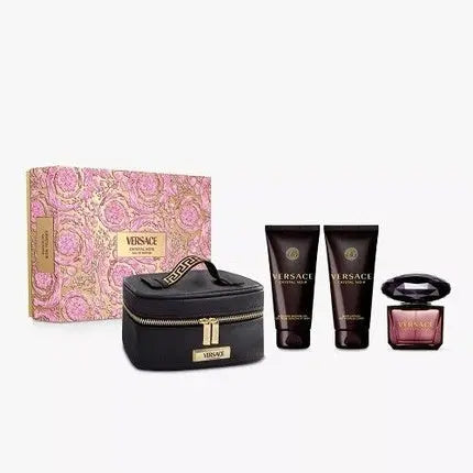 Versace Crystal Noir 90ml EDP Spray Gift Set Versace