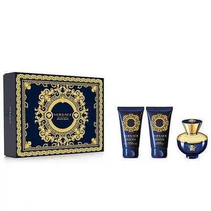 Versace  Dylan Blue 50ml Eau de parfum  Spray + 50ml Shower Gel + 50ml Body Lotion Coffret 2023 Versace