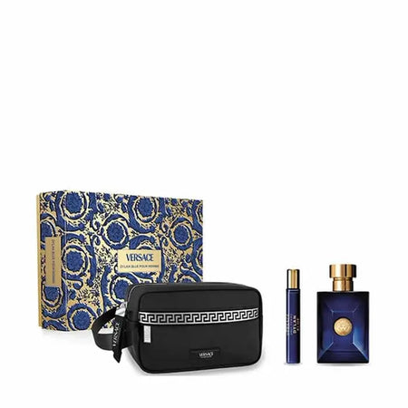 Versace Dylan Blue Pour Homme Eau De Toilette Spray 100ml Set 3 Pieces Versace