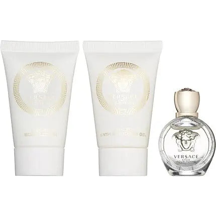 Versace Eros Pour Femme 2015 Travel Kit Gift Set - 5ml Eau de Toilette + 25ml Shower Gel + 25ml Body Lotion Versace