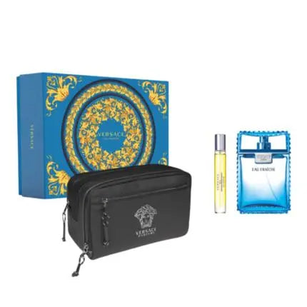 Versace  Man Eau Fraiche Set Eau De Toilette 100ml and 10ml + Bag Versace