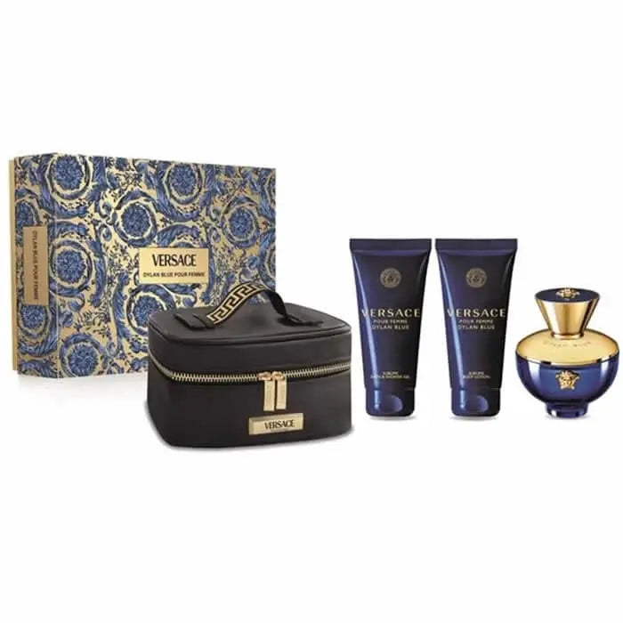 Versace Pour Femme Dylan Blue Eau De Perfume Spray 100ml Set 3 Pieces Versace