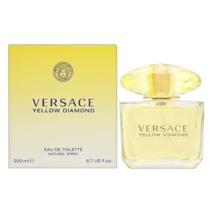 Versace  Yellow Diamond pour femme  Eau de Toilette Spray Floral 6.7 Fl oz, 1oz équivaut à 30ml Versace