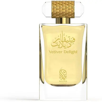 Vetiver Delight Eau De Parfum 100ml by Nylaa Unisex Fragrance with Bergamot Cypress Vetiver Musk Cashmere Wood Sandalwood Amber Aroma Inspired by Nature Perfume Spray Nylaa