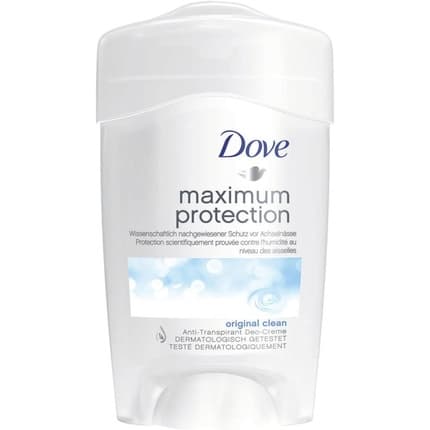 Dove Maximum Protection Original Clean Anti-perspirant Cream Stick Déodorant (Déo) Mixte 45ml