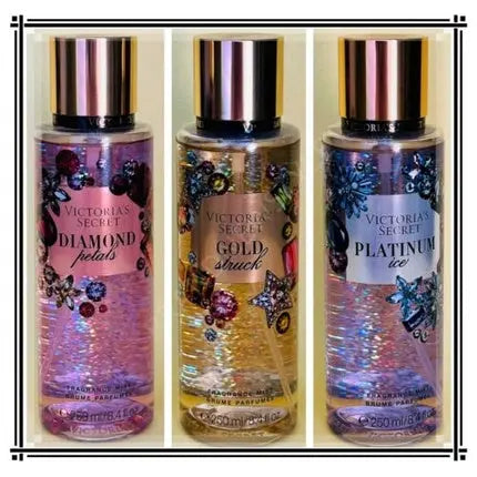 Victoria's Secret Gold Struck Diamond Petals Platinum Ice Body Mist 8.4 oz Victoria's Secret