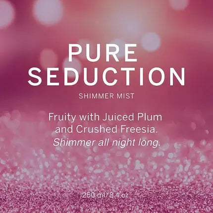 Victoria's Secret Pure Seduction Body Spray for Women with Juiced Plum and Crushed Freesia Notes 8.4 oz - Pure Seduction Collection Shimmer Victoria's Secret