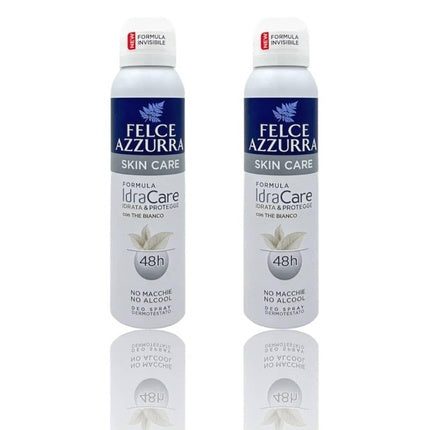 Felce Azzurra Deodorant Unisex Spray Skin Care Hydracare Formula with White Tea 48H 150ml Felce Azzurra