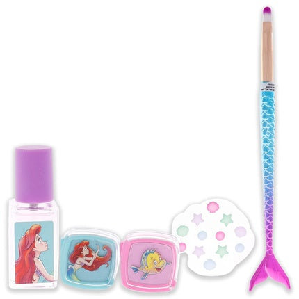 Disney Ariel The Little Mermaid Disney Under the Sea Five-Piece Set . Perfume Mermaid Tail Cosmetic Brush Gems Eye Shadow - Made in Spain par Air Val International Coffret (Coffret) Mixte 148ml