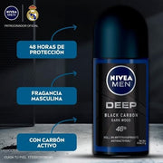 Nivea Deep Deodorant Roll-On Déodorant (Déo) Homme 50ml