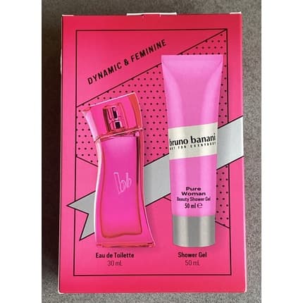 Bruno Banani Pure Woman Gift Set + Shower Gel Eau de Toilette 30ml for women