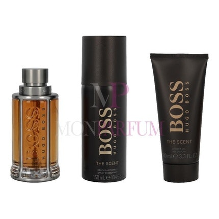 Hugo Boss The Scent Coffret Eau De Toilette 100ml + Deodorant Spray 150ml + SG 100ml Pour Homme Hugo Boss